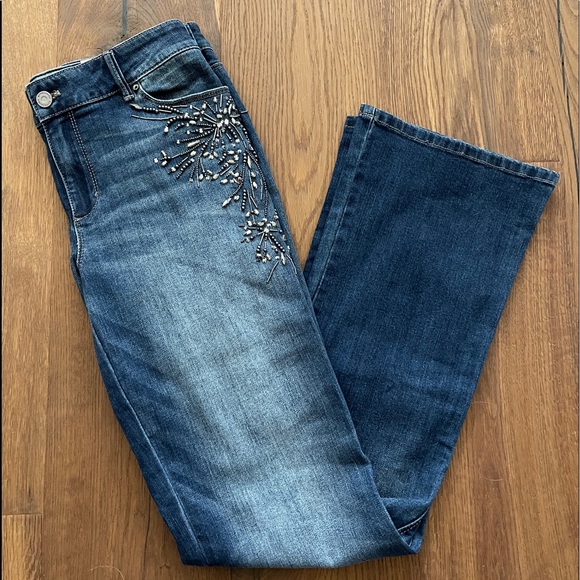White House Black Market Denim - WHBM Embellished Bootcut Jeans